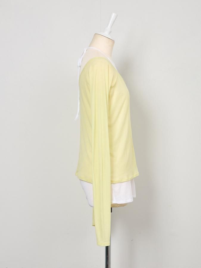 Layered Jersey Top - ROSARYMOON OFFICIAL WEB STORE