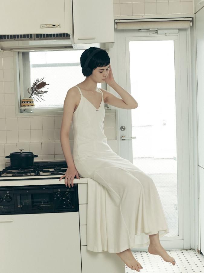 Eyelet Rib Cami Dress