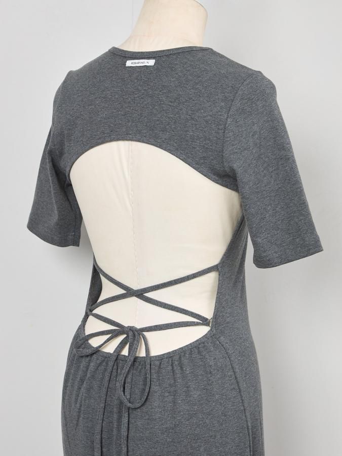 【新品未使用】ロザリームーン　~BASIC~ Back Open Dress BASIC~ Back Open Dress - ROSARYMOON OFFICIAL WEB STORE