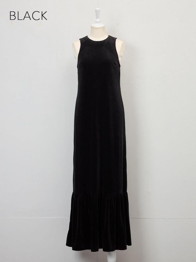 ワンピース Rosarymoon Back Open Velor Dress Back Open Velor Dress - ROSARYMOON OFFICIAL WEB STORE