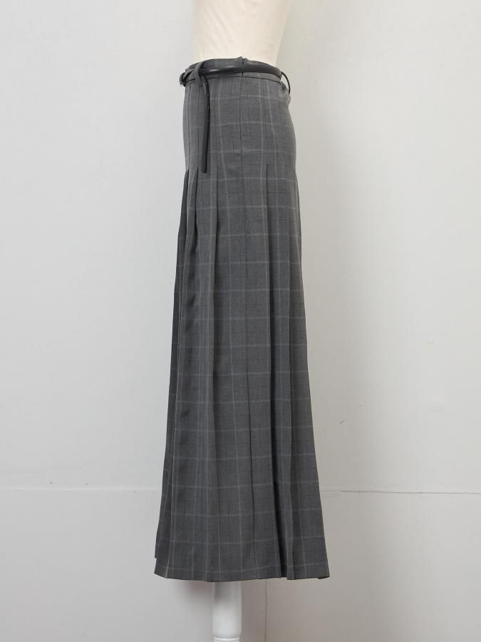 Slit Pleated Skirt - ROSARYMOON OFFICIAL WEB STORE