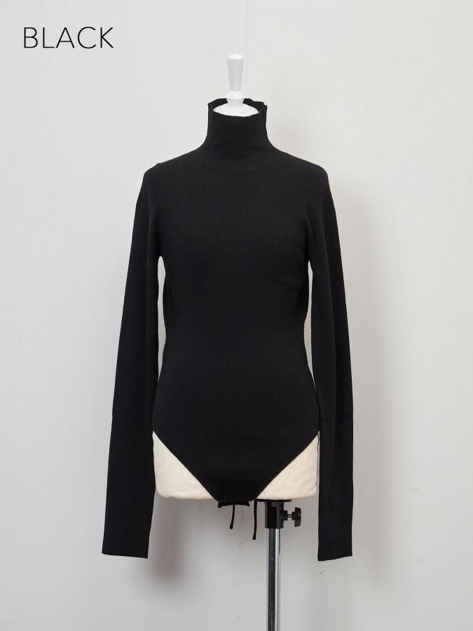 【新品未使用】Rosarymoon Back Sheer Leotard BASIC~ Layered Bare Knit Leotard - ROSARYMOON OFFICIAL WEB STORE