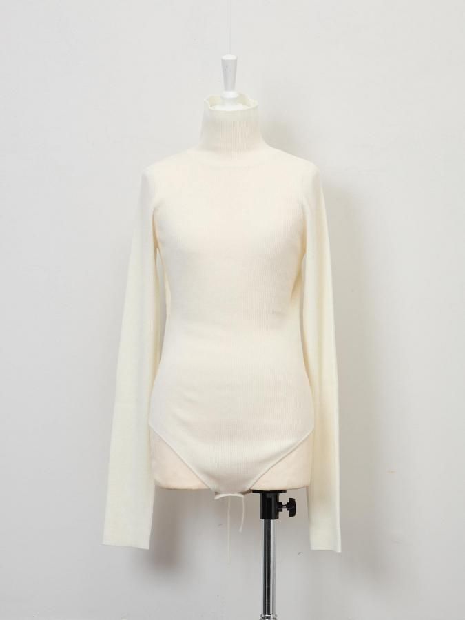 【新品未使用】Rosarymoon Back Sheer Leotard Back Open Rib Leotard - ROSARYMOON OFFICIAL WEB STORE