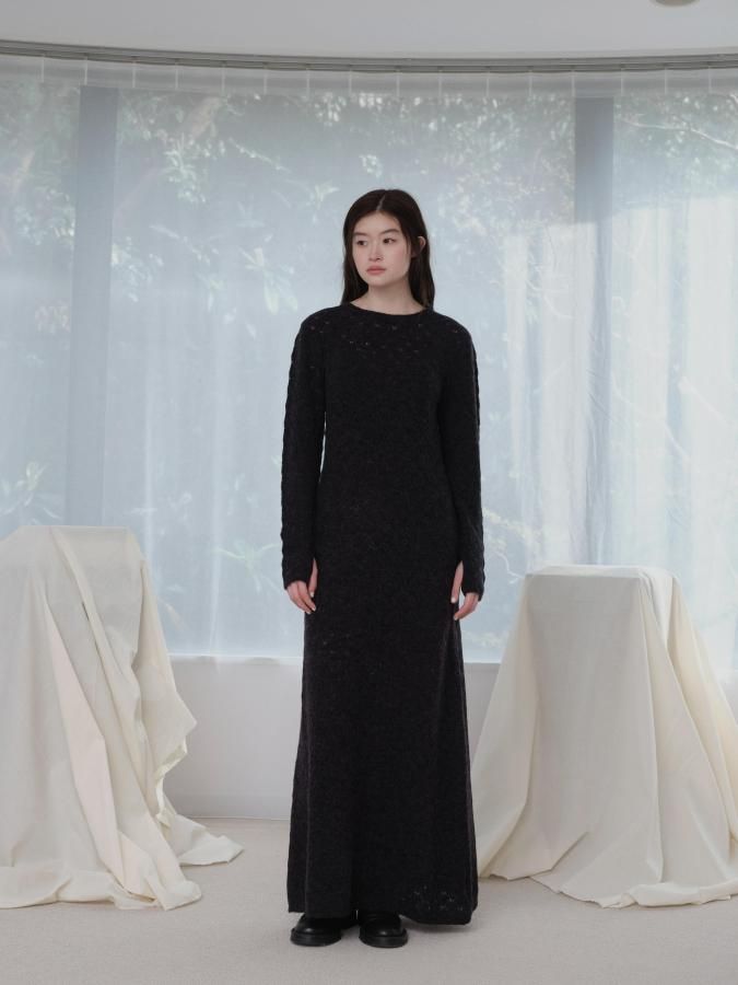 Back Open Crochet Dress