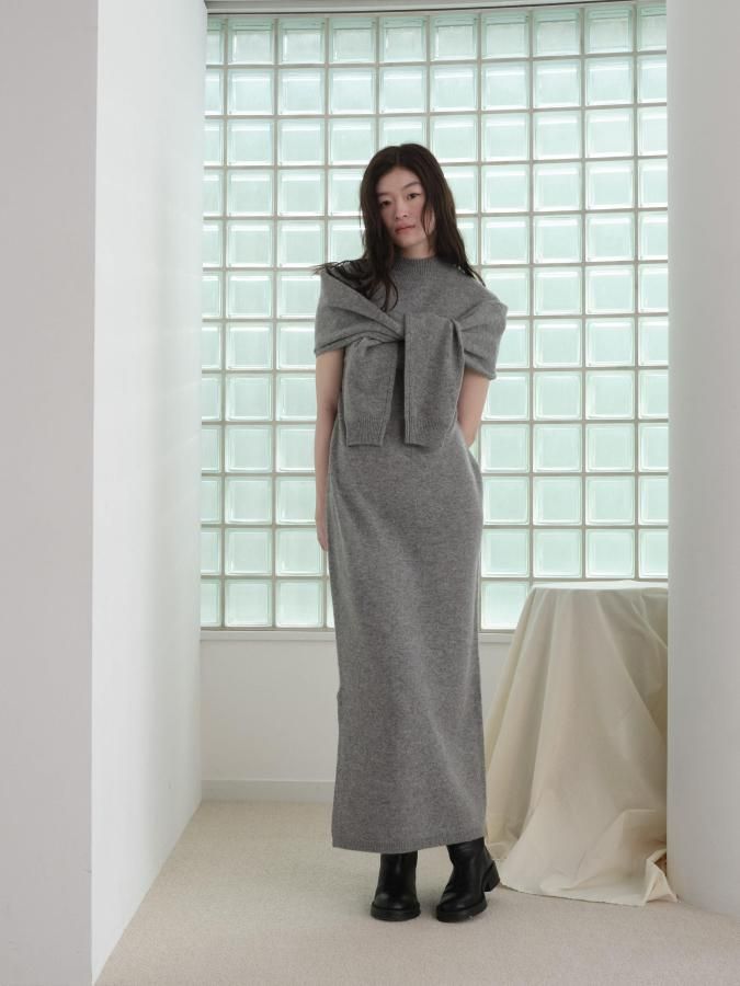 2way Sleeve Knit Dress - ROSARYMOON OFFICIAL WEB STORE