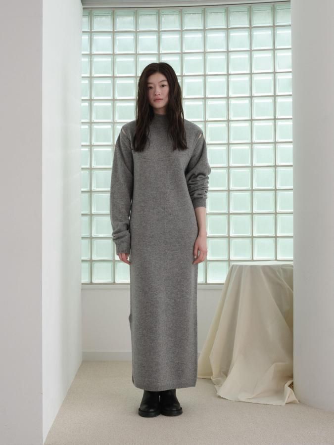 2way Sleeve Knit Dress - ROSARYMOON OFFICIAL WEB STORE