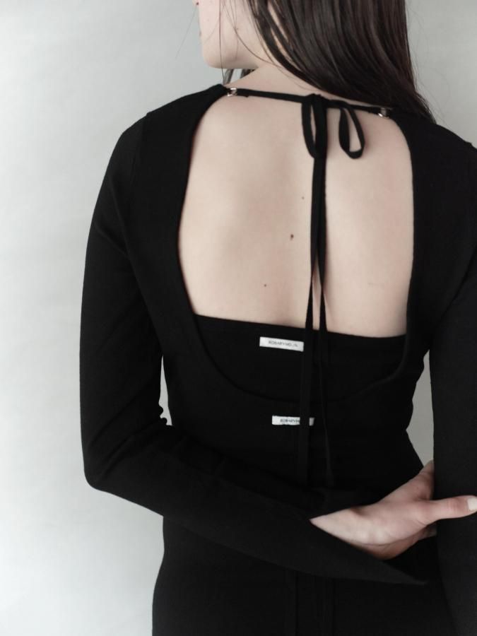 c*o様 完売Rosary moon ~BASIC~ Layered Bare BASIC~ Layered Bare Knit Leotard - ROSARYMOON OFFICIAL WEB STORE