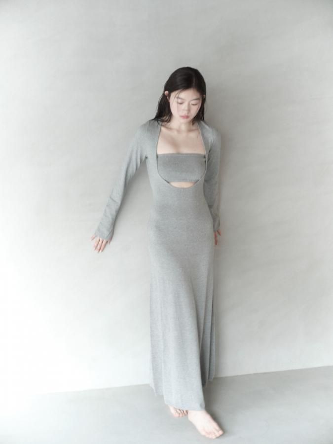 Rosarymoon/美品/layered dress Layered Jersey Dress - ROSARYMOON OFFICIAL WEB STORE