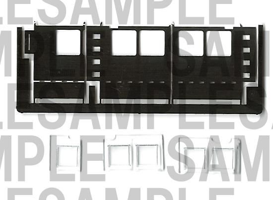 RCA-P014S 穴あけ治具【1】＋窓ガラスセット - レールクラフト