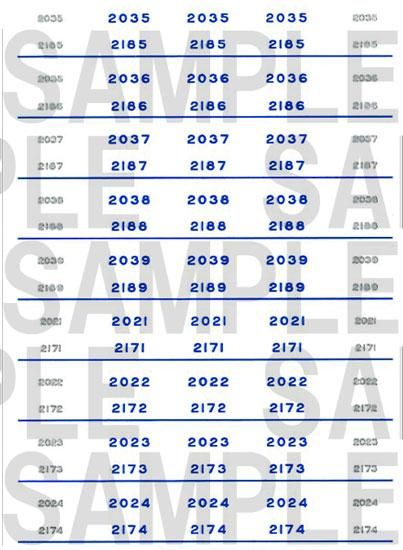 RCA-NI070 南海2000系 車番インレタ【4】(鉄コレ後期車2連・新塗装用