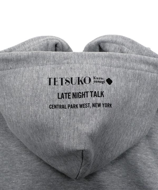 ニューヨークパーカー:LATE NIGHT TALK グレー - 黒柳徹子 公式 ニューヨークパーカー:LATE NIGHT TALK グレー - 黒柳徹子 公式