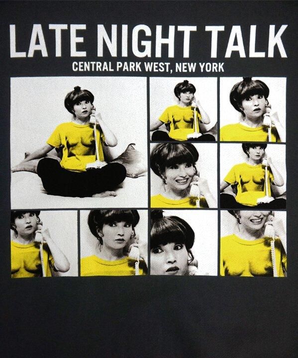 ニューヨークパーカー:LATE NIGHT TALK ブラック - 黒柳徹子 ニューヨークパーカー:LATE NIGHT TALK ブラック - 黒柳徹子