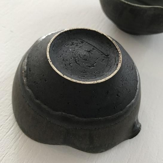 黒織部　鉢 あーと青仁 / 黒織部角鉢