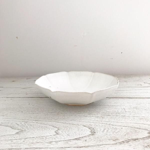 【正規通販】 陶器｜黒木泰等 白釉八角浅鉢｜hounoki 食器
