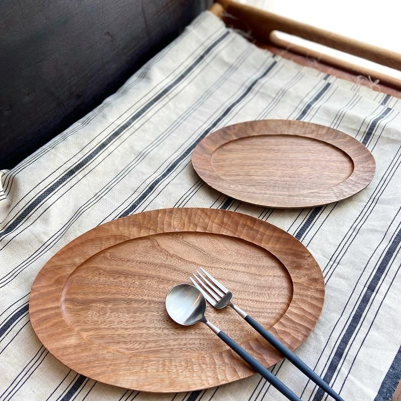 定番のお歳暮&冬ギフトの商品をすべ 木の器｜渡邊浩幸 リムオーバルパン皿L・胡桃｜hounoki 食器