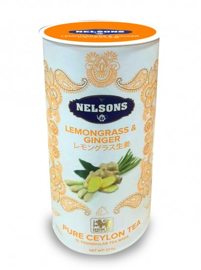 Nelsons 三角ティーバッグ レモングラスジンジャー Nelsons Tea Shop