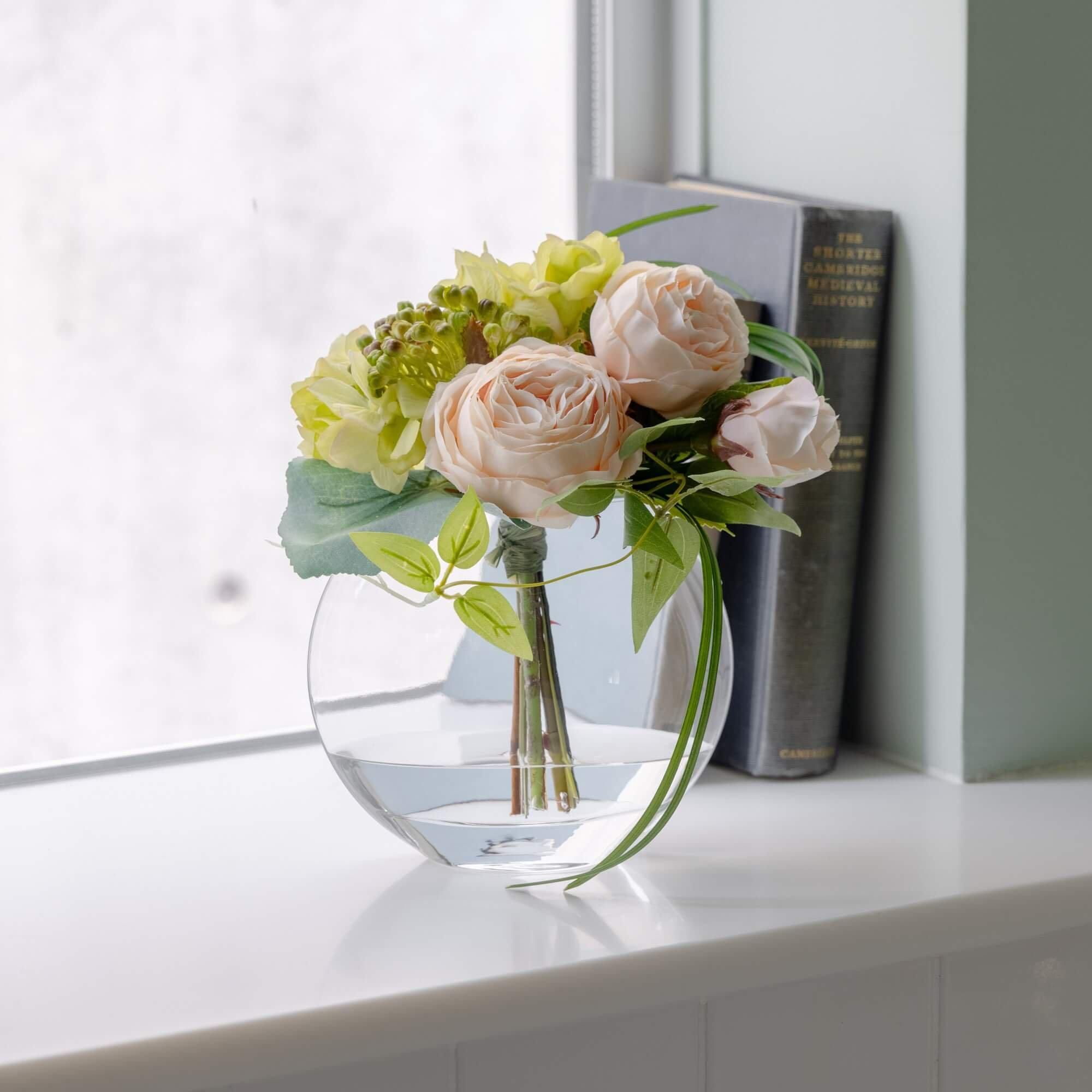 ローズのウォーターアレンジ ピンク フラワーアレンジメント