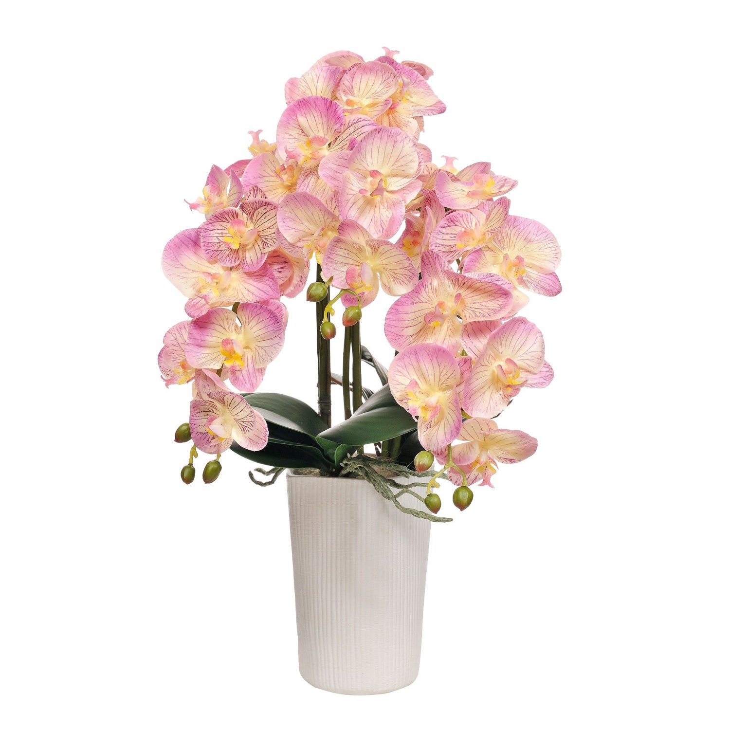 胡蝶蘭 ピンク 3本立プラージュ 造花 フラワーアレンジメント 