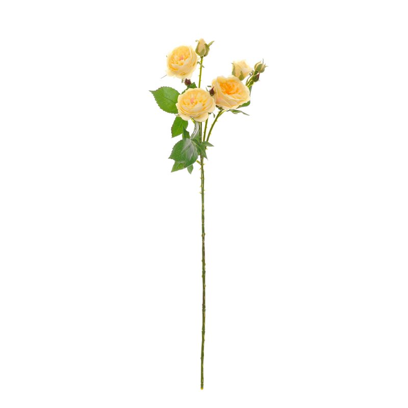 ワイルドローズ イエロー 単品花材 造花 アーティフィシャルフラワー 