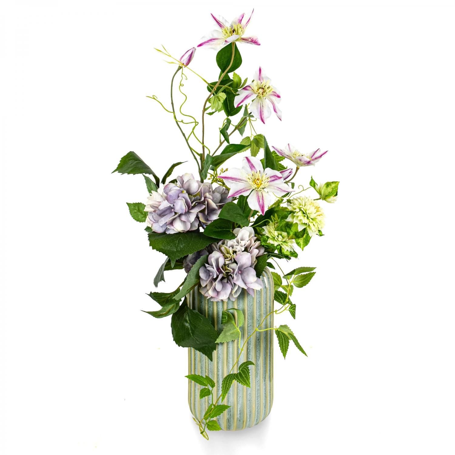 紫陽花 クレマチス ストレートラインベースm アレンジ アーティフィシャルフラワー 造花 フェイクグリーン専門店プリマ 通販 紫陽花 クレマチス ストレートラインベースm アレンジ アーティフィシャルフラワー 造花 フェイクグリーン専門店プリマ 通販