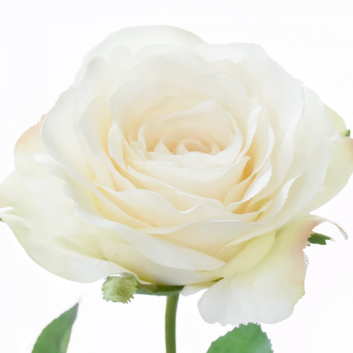ローズ 薔薇 アイボリー 単品花材 造花 アーティフィシャルフラワー 