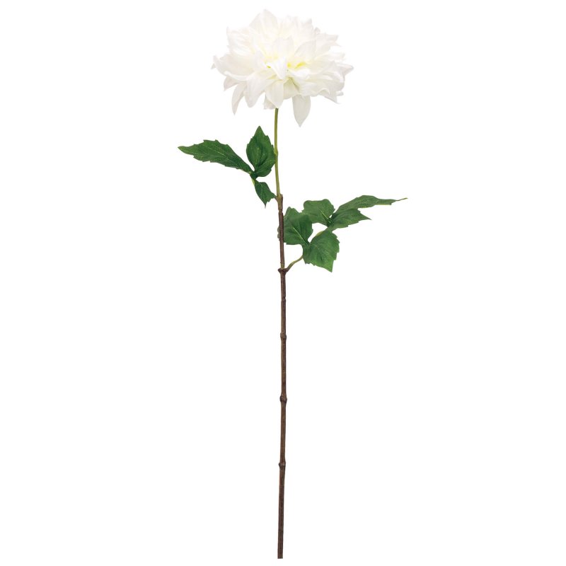 ダリア 天竺牡丹 ホワイト 単品花材 造花 アーティフィシャルフラワー 