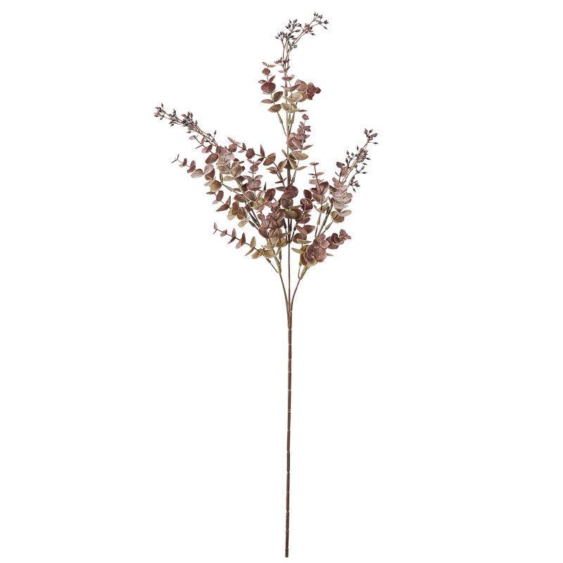 グレイッシュユーカリ レッド 単品花材 造花 アーティフィシャルフラワー 