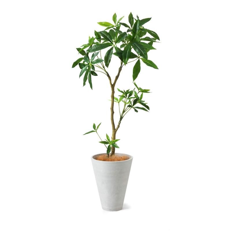 観葉植物 フェイクグリーン大型ヤシの木ヴィンテージ樽パキラ