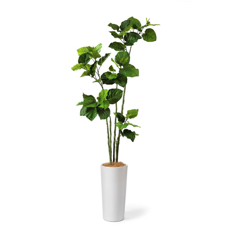 ウンベラータ シリンダーポット H183cm 観葉植物 フェイクグリーン eco 【別倉庫直送品】 