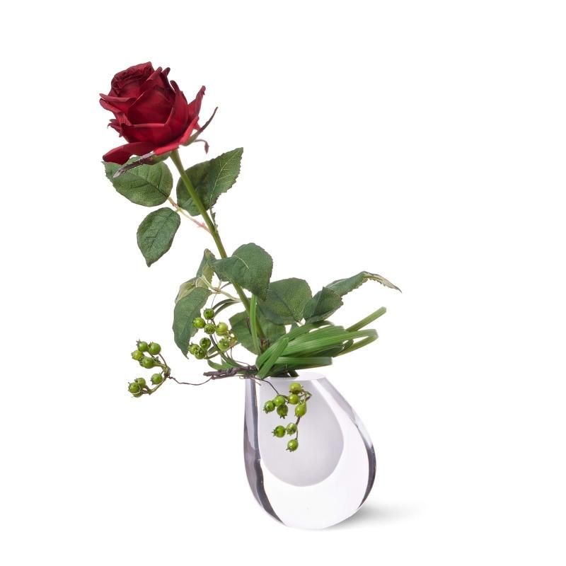 赤バラ フラワーアレンジメント | 造花専門店プリマ