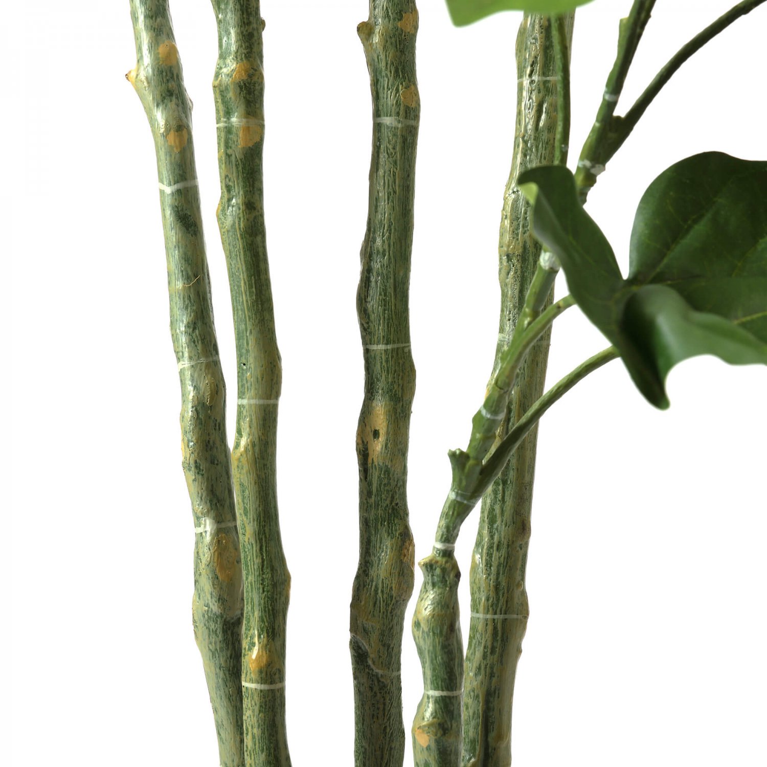 ウンベラータ GWプランター H163cm ボーダーホワイト 観葉植物 フェイクグリーン eco 【別倉庫直送品】