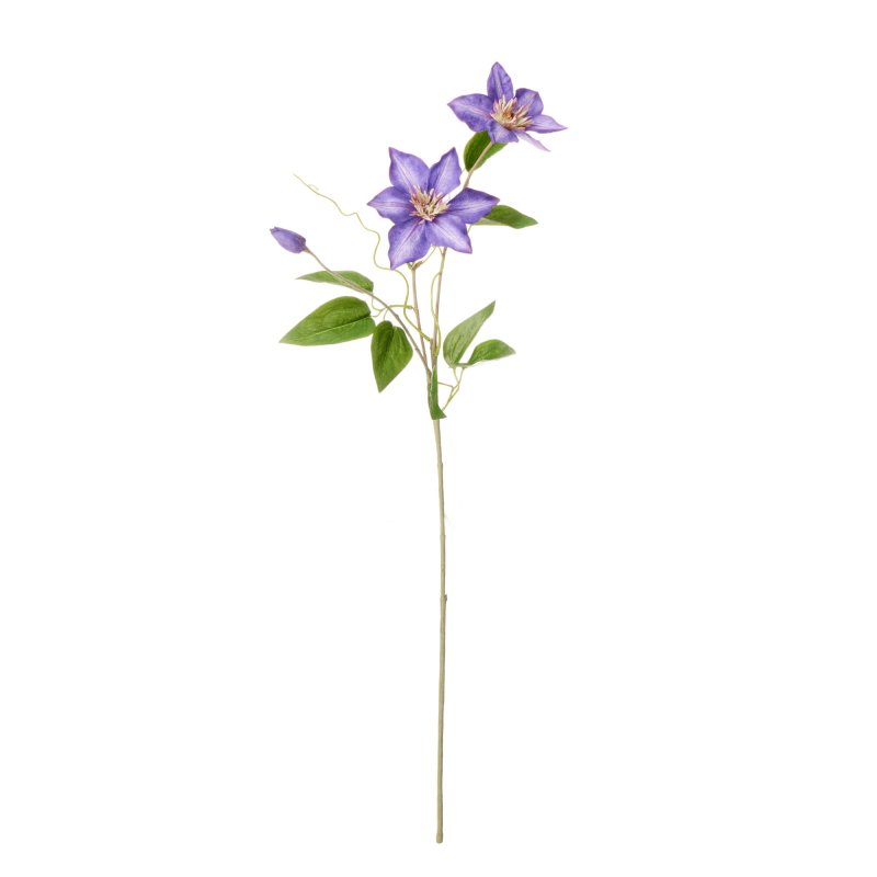 クレマチス テッセン ブルー×パープル 単品花材 造花 アーティフィシャルフラワー
