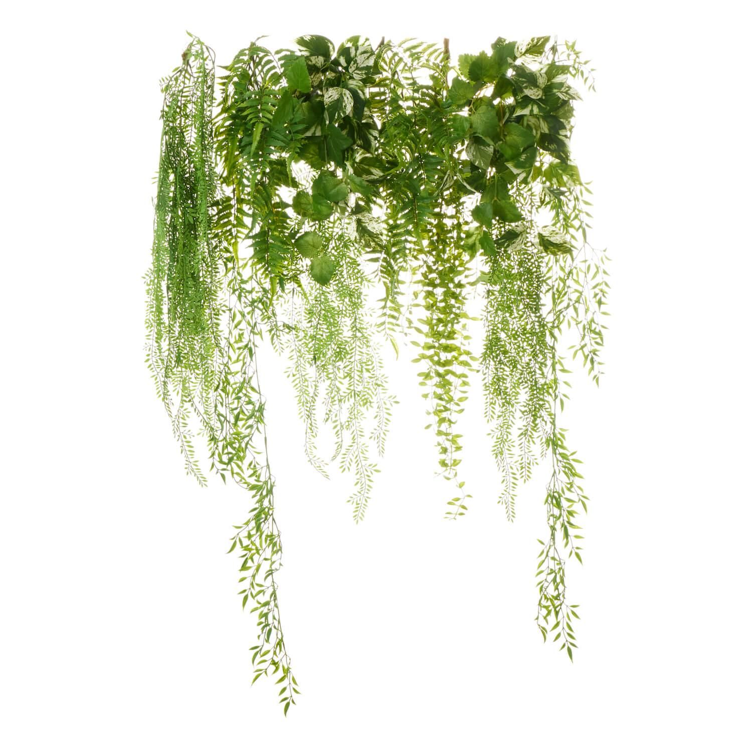 つる性植物を組み合わせたフレキシブルカーテンです