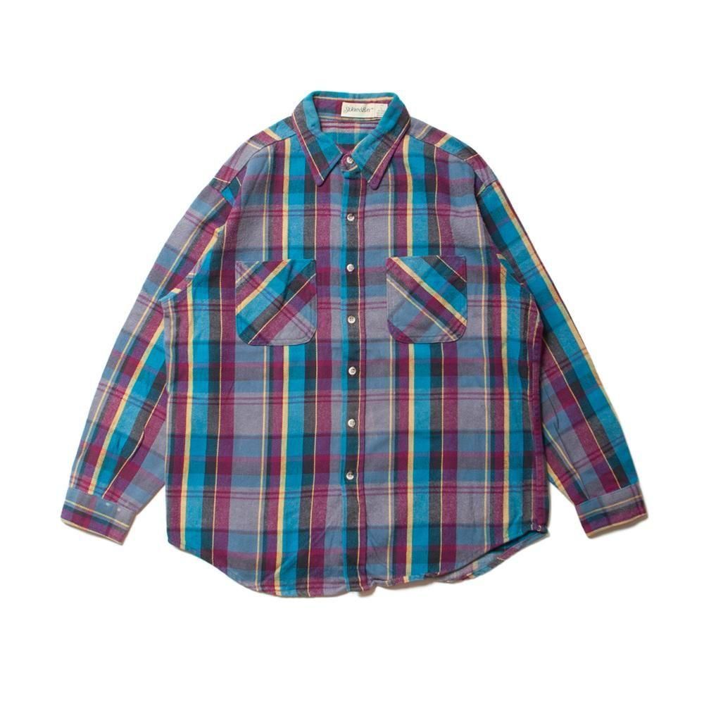 80s ST.JOHN'SBAY Flannel shirt Size : L