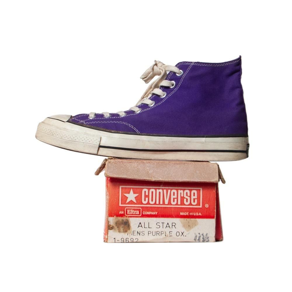70s CONVERSE CHUCK TAYLOR ALL STAR Hi PURPLE  CANVAS Size : 11.5 ȢաʤʤOXɽˡused
