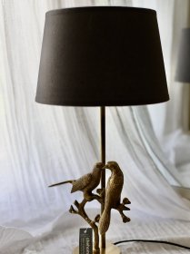 小鳥のテーブルランプ