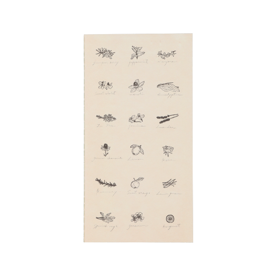 Hutte 無地スリムノート クリーム 37 324 Laddessperite