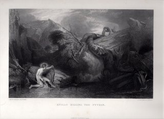1865年 J.M.W.Turner Turner Gallery アポロとパイソン Apollo Killing the Python