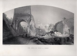 1865年 J.M.W.Turner Turner Gallery ローマの公共広場 ソーン氏の博物館のために The Arch of Titus Rome ティトゥスの凱旋門