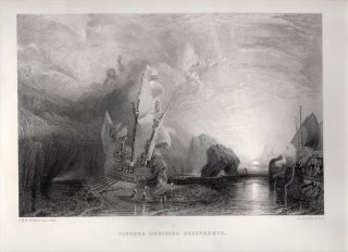 1865年 J.M.W.Turner Turner Gallery ポリュフェモスをあざ笑うユリシーズ ホメロスのオデッセイアより Ulysses Deriding Polyphemus