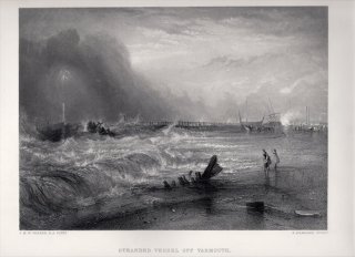 1865年 J.M.W.Turner Turner Gallery ヤーマス沖の座礁船 Stranded Vessel off Yarmouth