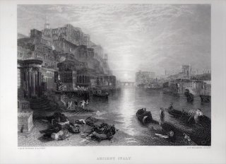1865年 J.M.W.Turner Turner Gallery ローマを去るオウィディウス Ancient Italy