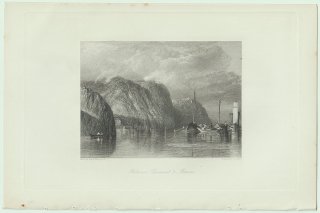 1853年 J.M.W.Turner The Rivers of France Pl.17 クレルモン モーヴ Between Clairmont and Mauves オーヴェルニュ・ローヌ・アルプ
