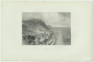 1853年 J.M.W.Turner The Rivers of France Pl.24 オンフルール Honfleur セーヌ川