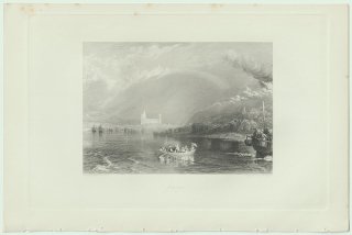 1853年 J.M.W.Turner The Rivers of France Pl.34 ジュミエージュ Jumeges セーヌ川 ノルマンディー
