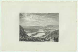 1853年 J.M.W.Turner The Rivers of France Pl.36 ルーアン Rouen セーヌ川 ノルマンディー