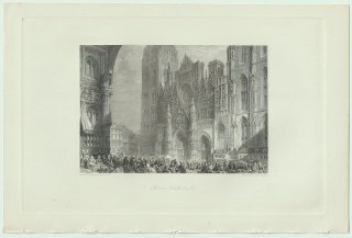 1853ǯ J.M.W.Turner The Rivers of France Pl.38 롼Ʋ Rouen Cathedral