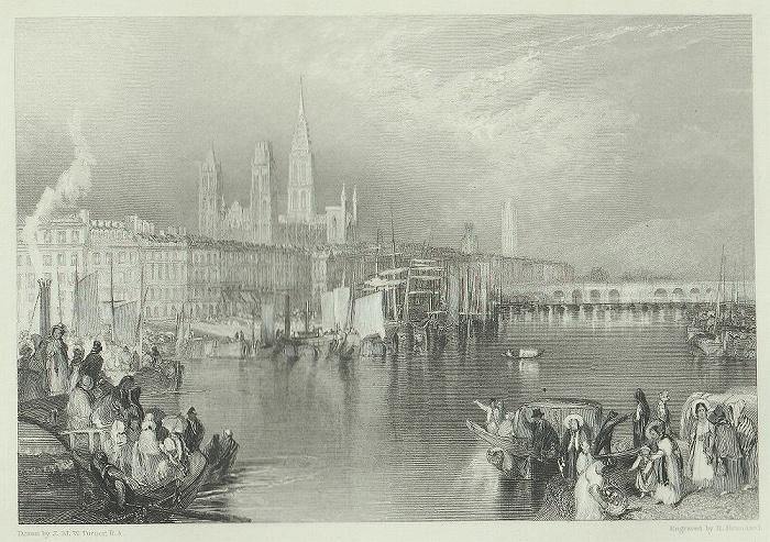 シマンドル 絵画 セ-ヌ川の波止場 風景画 海岸ア-ト 美術品