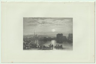 1853年 J.M.W.Turner The Rivers of France Pl.49 パリ近郊 サン・ドニ Saint Denis サン・ドニ大聖堂 セーヌ川