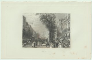 1853年 J.M.W.Turner The Rivers of France Pl.57 イタリアン大通り Boulevards パリ